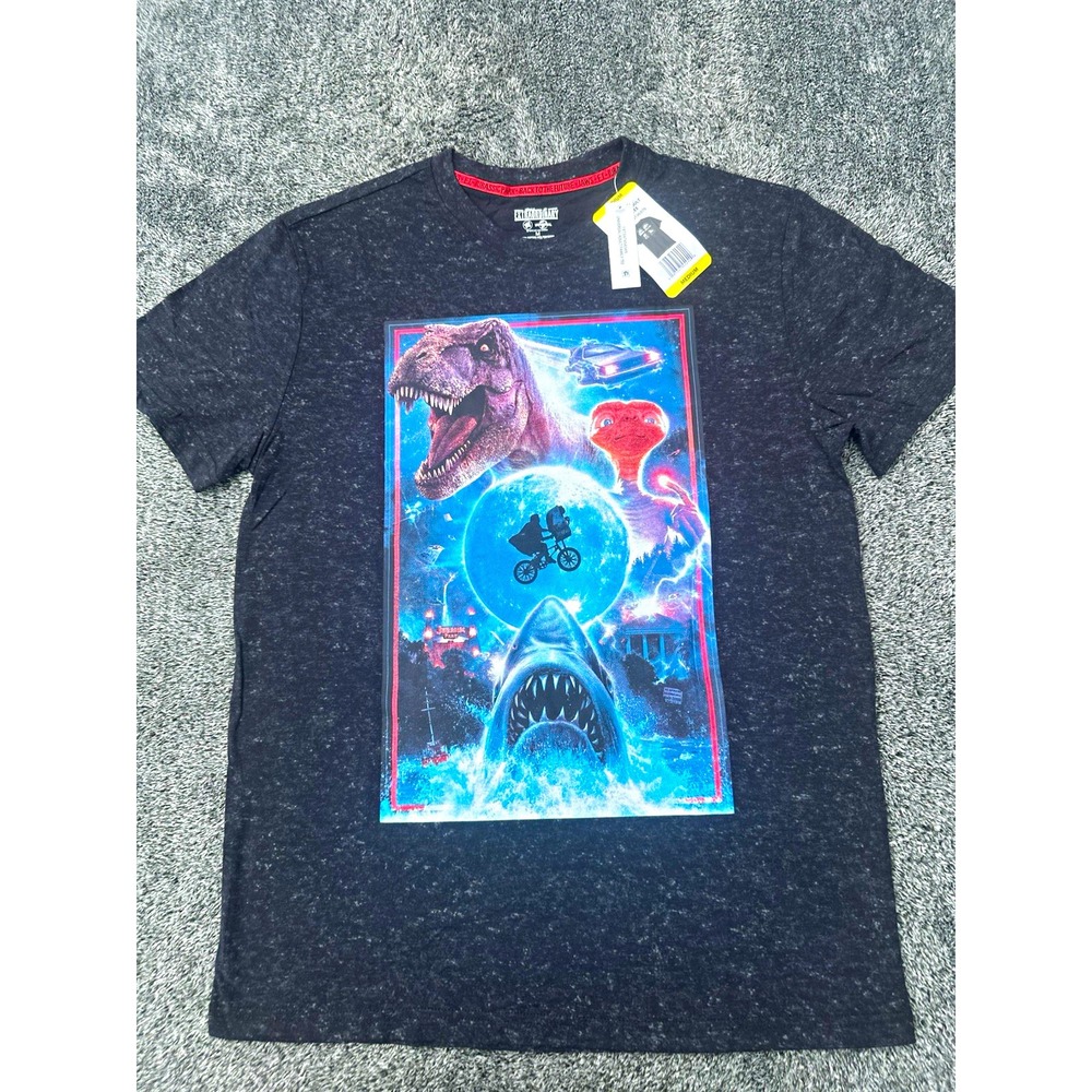 Universal Studios Extraordinary Movie Icons T Shirt Men's M ET Jaws Jurassic